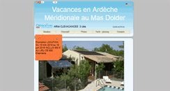 Desktop Screenshot of gite-dolder-ardeche.com