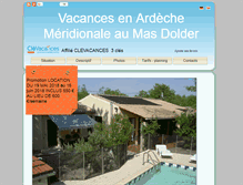 Tablet Screenshot of gite-dolder-ardeche.com
